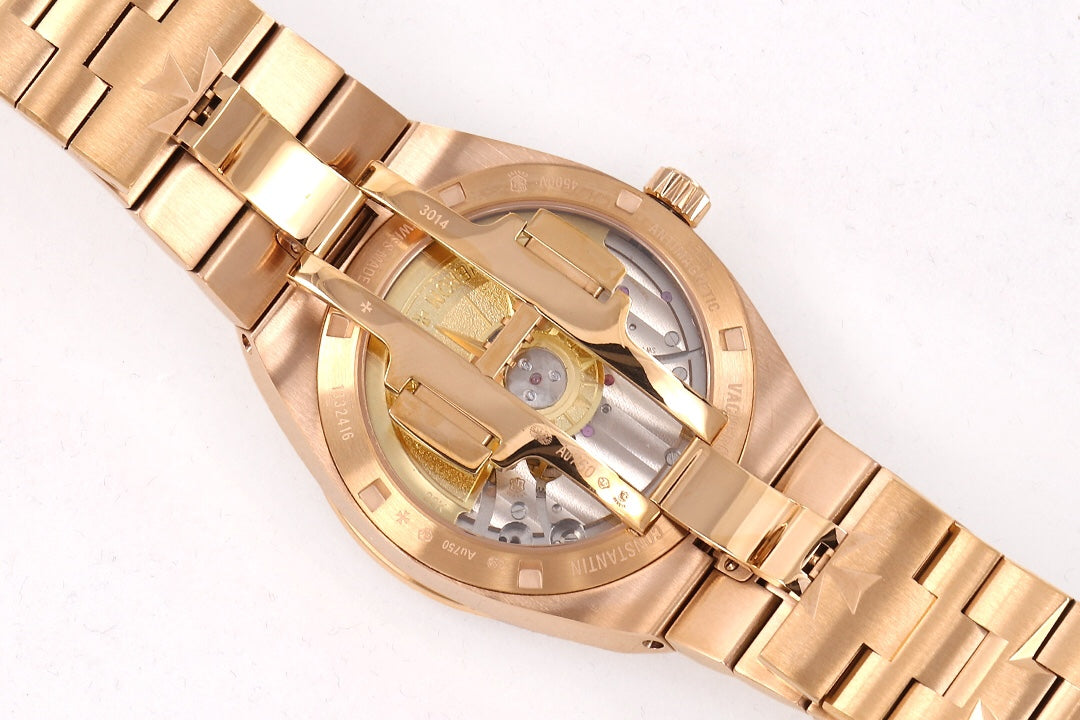 Overseas 4520V RG V2 ZF 1:1 Best Edition Blue Dial On RG Bracelet Super Clone A5100
