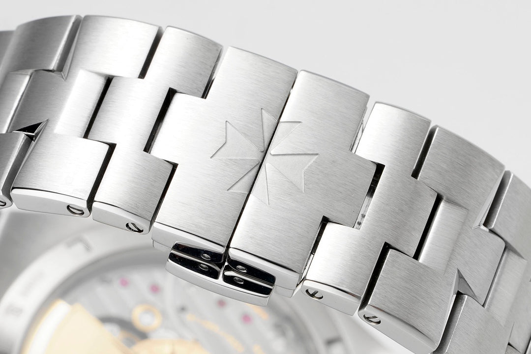Overseas 4500V SS ZF 1:1 Best Edition Black Dial On SS Bracelet Asian Super Clone 5100 V2