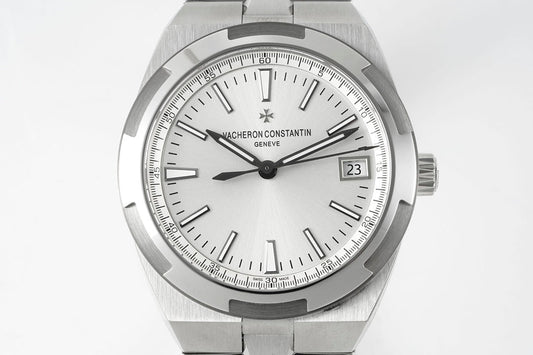 Overseas 4500V SS ZF 1:1 Best Edition Silver Dial On SS Bracelet Asian Super Clone 5100 V2