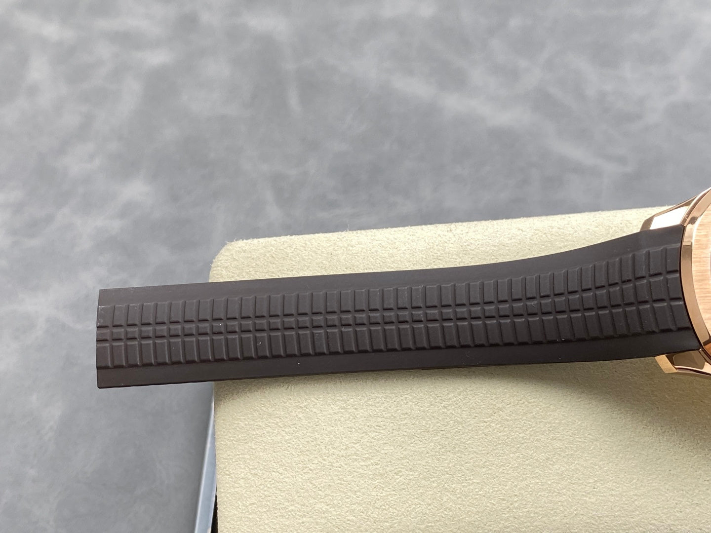 Aquanaut 5167 RG DDF 1:1 Best Edition Brown Dial On Brown Rubber Strap Super Clone DD330 (Gain Weight)
