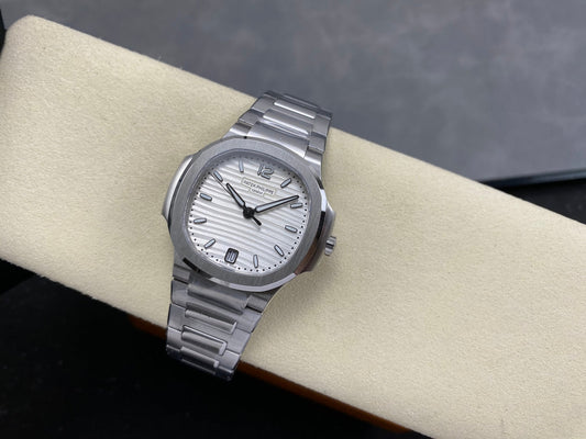Nautilus 7118 Ladies SS DDF 1:1 Best Edition White Dial On SS Bracelet Super Clone DD324