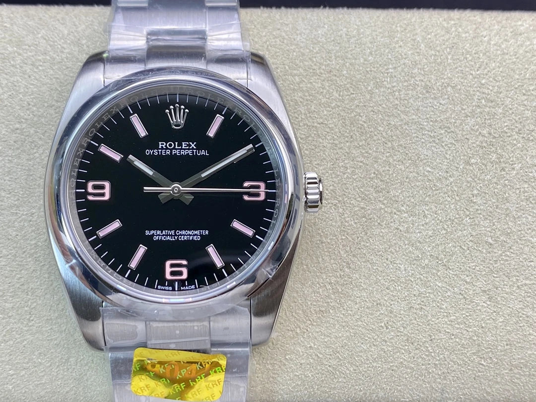 Oyster Perpetual 36 116000 KRF 1:1 Best Edition Black/Pink Dial on SS Bracelet VR3130