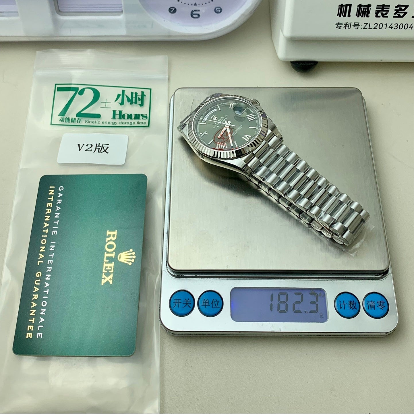 DayDate 40 228239 VSF 1:1 Best Edition Green Roman Dial on President Bracelet VS3255 V2