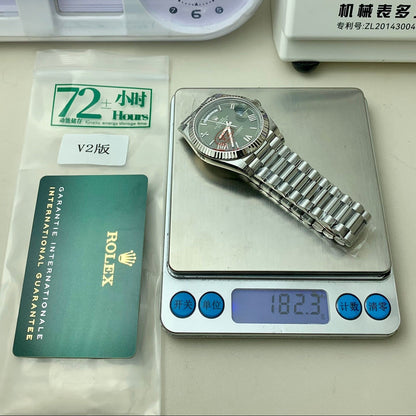 DayDate 40 228239 VSF 1:1 Best Edition Green Roman Dial on President Bracelet VS3255 V2
