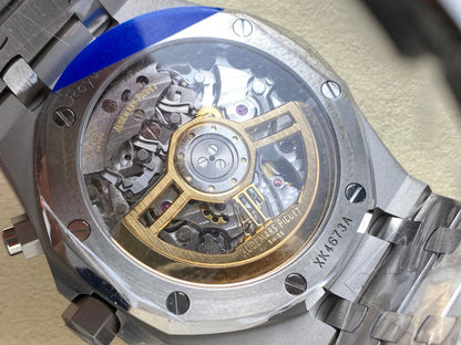 Royal Oak Chrono 26240 SS APSF 1:1 Best Edition Blue Dial on SS Bracelet SA4401 Super Clone V2 (Free Sprung)