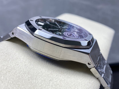 Royal Oak Chrono 26240 SS APSF 1:1 Best Edition Green Dial on SS Bracelet SA4401 Super Clone V2 (Free Sprung)