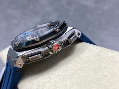 Royal Oak Offshore Schumacher SS TKF Best Edition Gray/Blue Dial on Blue Rubber Strap A3126