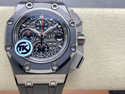 Royal Oak Offshore Schumacher SS TKF Best Edition Gray/Black Dial on Gray Rubber Strap A3126