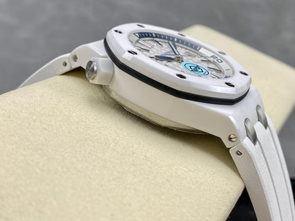 Royal Oak Offshore Diver 15707 White Ceramic APSF 1:1 Best Edition SA3120 Super Clone