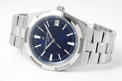 Overseas 4500V SS ZF 1:1 Best Edition Blue Dial On SS Bracelet Asian Super Clone 5100 V2