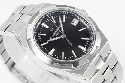 Overseas 4500V SS ZF 1:1 Best Edition Black Dial On SS Bracelet Asian Super Clone 5100 V2