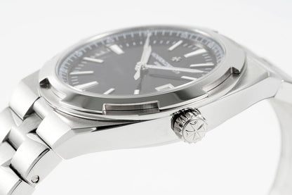 Overseas 4500V SS ZF 1:1 Best Edition Black Dial On SS Bracelet Asian Super Clone 5100 V2