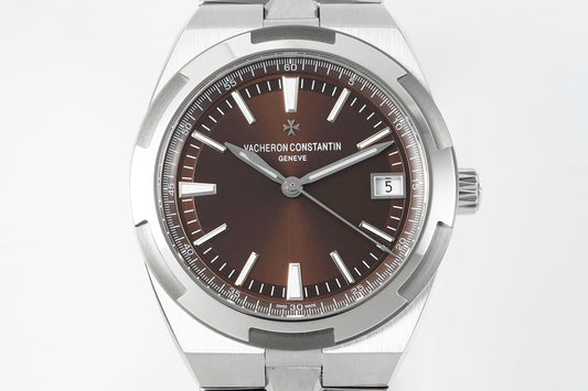 Overseas 4500V SS ZF 1:1 Best Edition Brown Dial On SS Bracelet Asian Super Clone 5100 V2