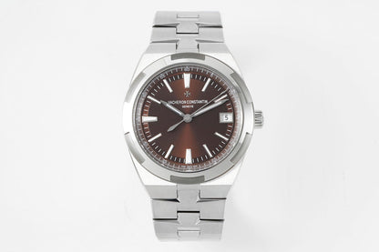 Overseas 4500V SS ZF 1:1 Best Edition Brown Dial On SS Bracelet Asian Super Clone 5100 V2