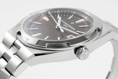 Overseas 4500V SS ZF 1:1 Best Edition Brown Dial On SS Bracelet Asian Super Clone 5100 V2