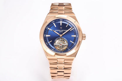 Overseas Tourbillon RG BBS Best Edition Blue Dial on RG Bracelet
