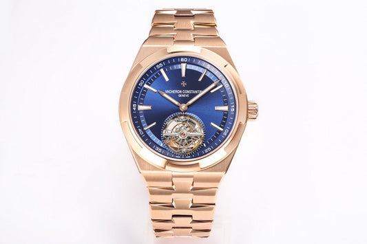 Overseas Tourbillon RG BBS Best Edition Blue Dial on RG Bracelet