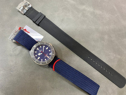 Pelagos FXD m25707kn M+F 1:1 Best Edition Blue Dial on Nylon Strap 8N24