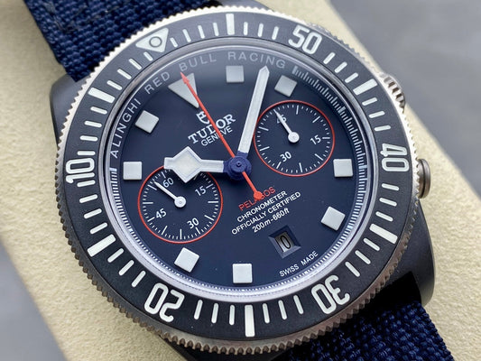 Pelagos FXD Chrono m25807kn M+F 1:1 Best Edition on Blue Nylon Strap A7750