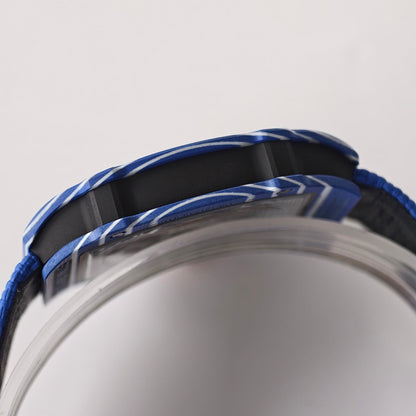 Umi Maker's RM67-02 Blue NTPT Fernando Yellow/Red/Blue Skeleton Dial on Nylon strap CRMA7 Clone V2