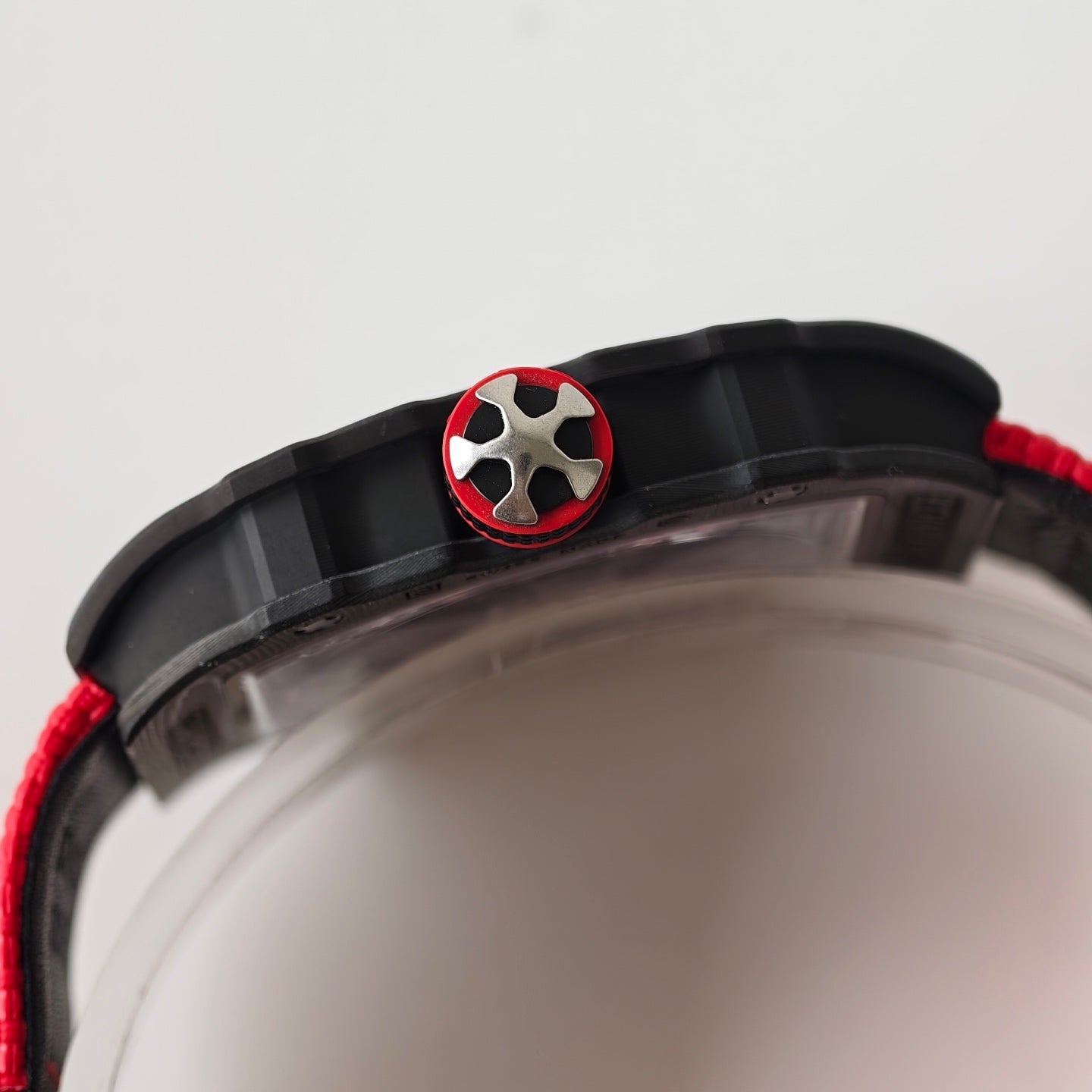 Umi Maker's RM67-02 Black NTPT Black Skeleton Dial on Nylon strap CRMA7 Clone V2