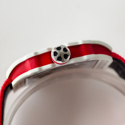 Umi Maker's RM67-02 White NTPT Charles Red/White Skeleton Dial on Nylon strap CRMA7 Clone V2