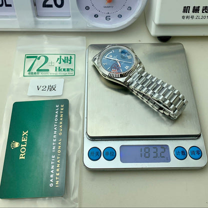 DayDate 40 228239 VSF 1:1 Best Edition Blue Roman Dial on President Bracelet VS3255 V2