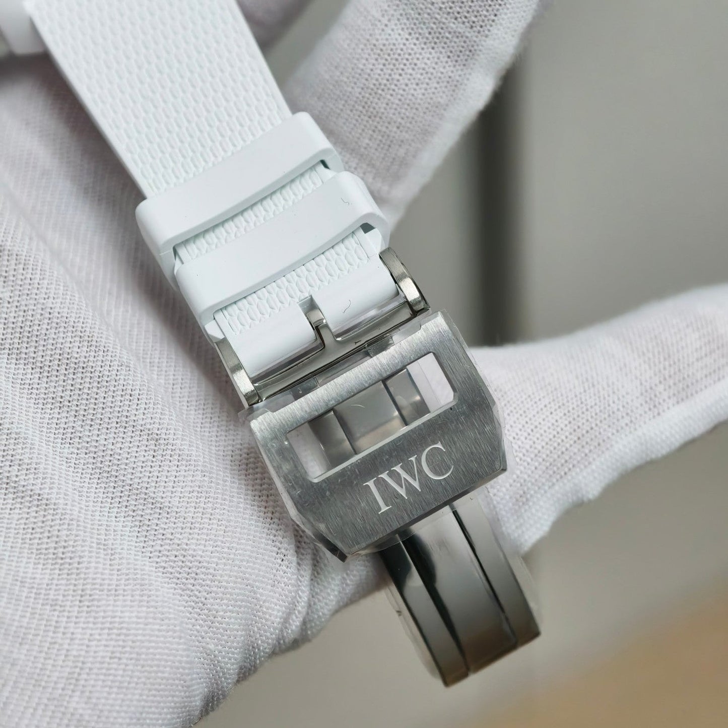 Pilot Chrono IW389105 White Ceramic “Lake Tahoe” APSF 1:1 Best Edition on White Rubber Strap DD69385 Super Clone