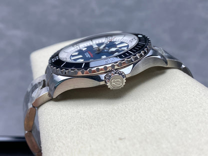 SuperOcean Automatic 44 SS Black Bezel TF 1:1 Best Edition Blue Dial on SS Bracelet A2824