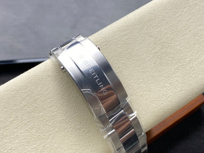 SuperOcean Automatic 44 SS Black Bezel TF 1:1 Best Edition Orange Dial on SS Bracelet A2824