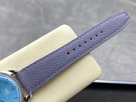 Portugieser Automatic 42mm SS APSF 1:1 Best Edition Ice Blue Dial on Purple Leather Strap A52010