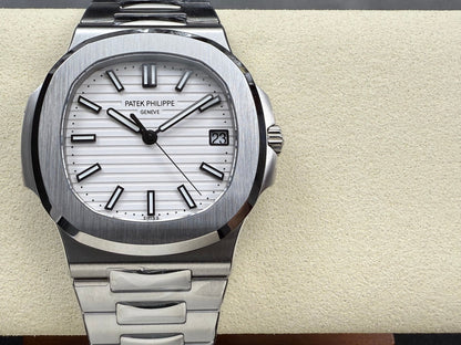Nautilus 5711/1A SS DDF 1:1 Best Edition White Textured Dial On SS Bracelet Super Clone DD330