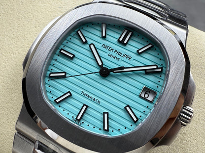 Nautilus 5711/1A SS DDF 1:1 Best Edition Tiffany Blue Textured Dial On SS Bracelet Super Clone DD330
