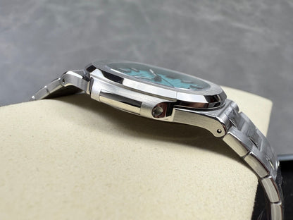 Nautilus 5711/1A SS DDF 1:1 Best Edition Tiffany Blue Textured Dial On SS Bracelet Super Clone DD330