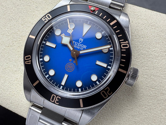 Black Bay Fifty Eight Inter Milan's SS ZF 1:1 Best Edition Blue Dial on SS Bracelet A2824