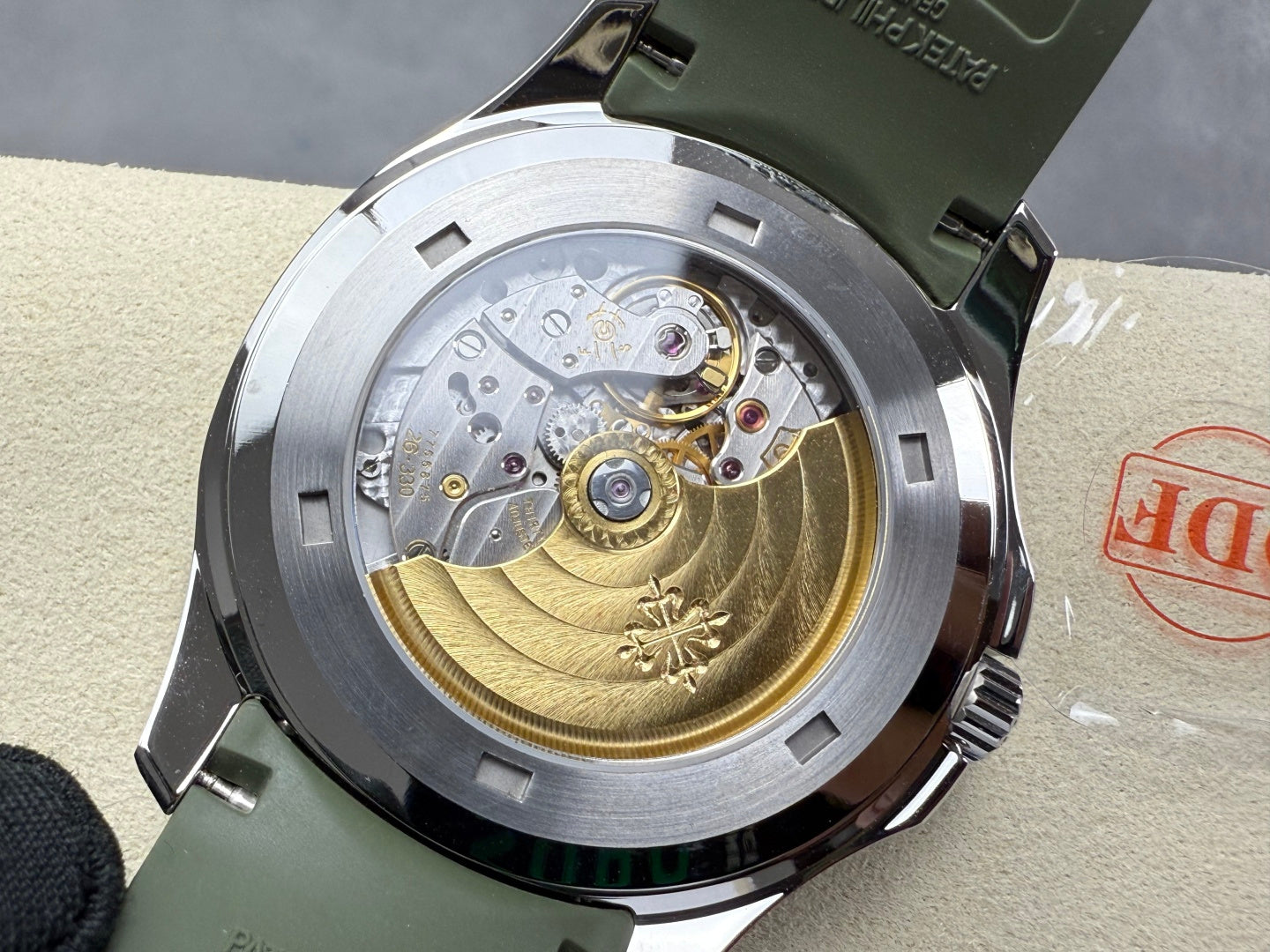 Aquanaut 5167 SS DDF 1:1 Best Edition Gray Dial On Green Strap Super Clone DD330