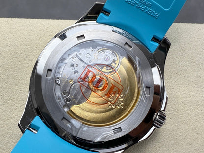 Aquanaut 5167 SS DDF 1:1 Best Edition Gray Dial On Blue Strap Super Clone DD330