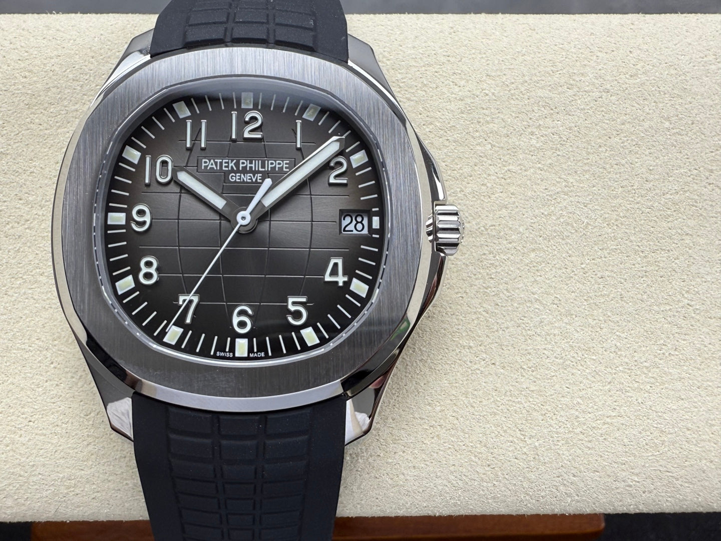 Aquanaut 5167 SS DDF 1:1 Best Edition Gray Dial On Black Strap Super Clone DD330