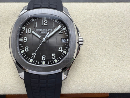 Aquanaut 5167 SS DDF 1:1 Best Edition Gray Dial On Black Strap Super Clone DD330