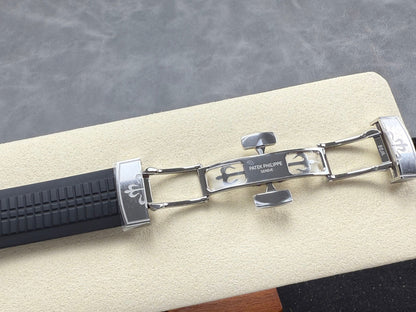 Aquanaut 5167 SS DDF 1:1 Best Edition Gray Dial On Black Strap Super Clone DD330