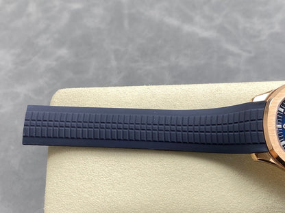 Aquanaut 5167 RG DDF 1:1 Best Edition Blue Dial On Blue Rubber Strap Super Clone DD330 (Gain Weight)