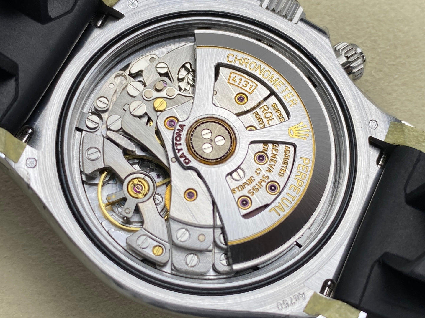 Daytona 126519 ARF 1:1 Best Edition Black/Silver Diamonds Dial on Oysterflex Strap DD4131 (Weighted)