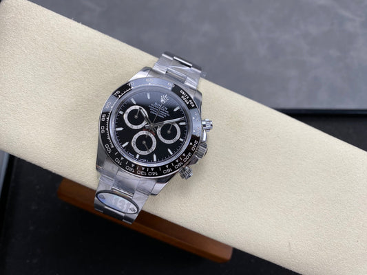 Daytona 126500 UFO 1:1 Best Edition 904L Steel Black Dial on SS Braclet UF4131 (Free Sprung)