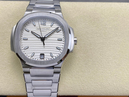 Nautilus 7118 Ladies SS DDF 1:1 Best Edition White Dial On SS Bracelet Super Clone DD324