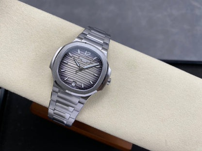 Nautilus 7118 Ladies SS DDF 1:1 Best Edition Gray Dial On SS Bracelet Super Clone DD324