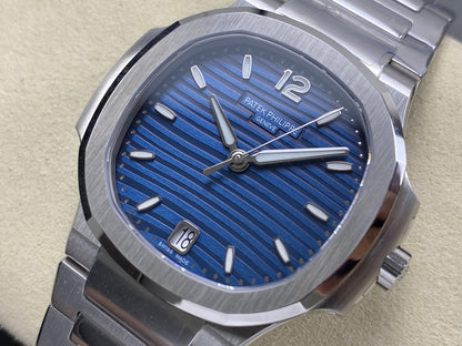 Nautilus 7118 Ladies SS DDF 1:1 Best Edition Blue Dial On SS Bracelet Super Clone DD324