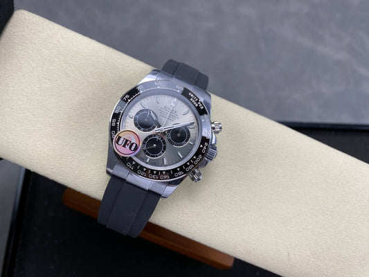 Daytona 126519 UFO 1:1 Best Edition Gray/Black Dial on Oysterflex Strap UF4131 (Free Sprung)
