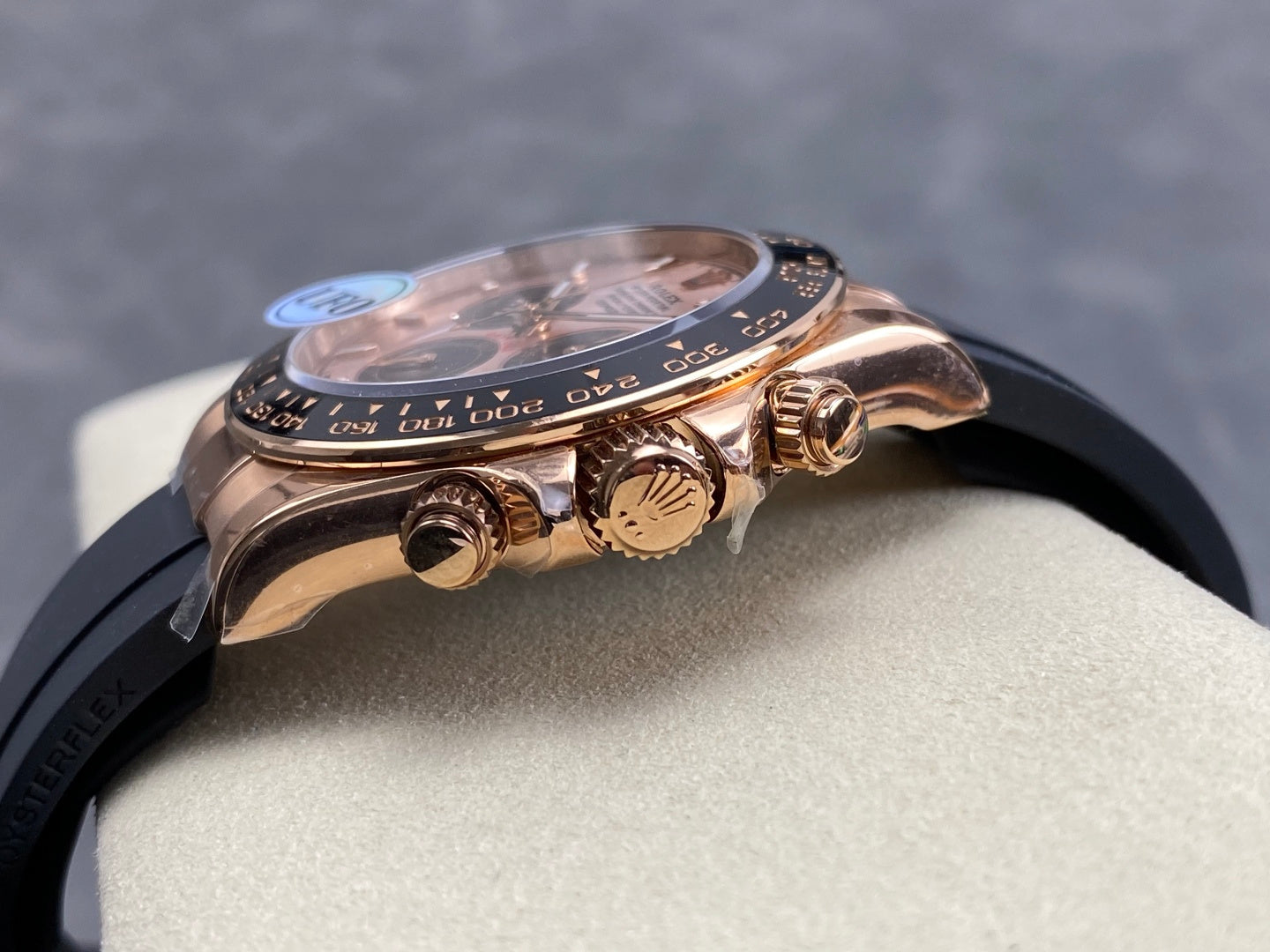 Daytona 126515 UFO 1:1 Best Edition RG/Black Dial on Oysterflex Strap UF4131 (Free Sprung)