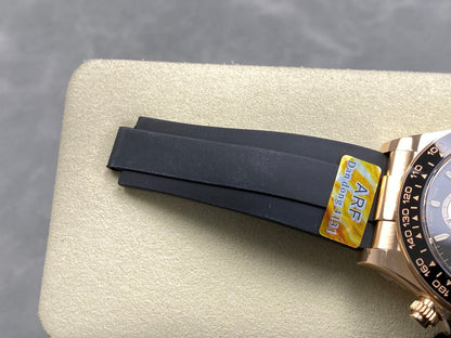 Daytona 126515 ARF 1:1 Best Edition Black/RG Stick Dial on Oysterflex Strap DD4131 (Weighted)