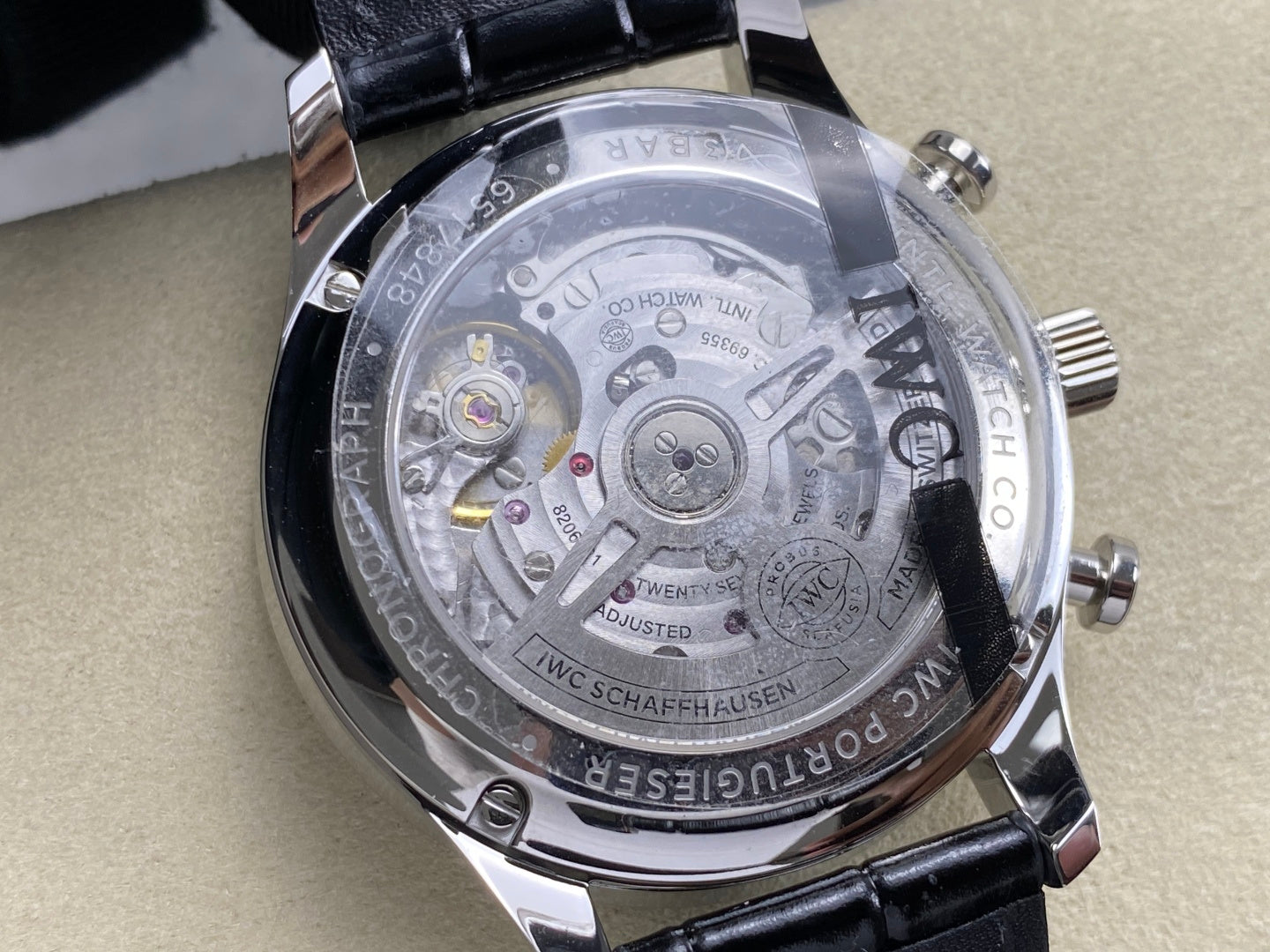 Portugieser Chrono IW371615 APSF 1:1 Best Edtion Green Dial on Black Leather Strap DD69355 Super Clone